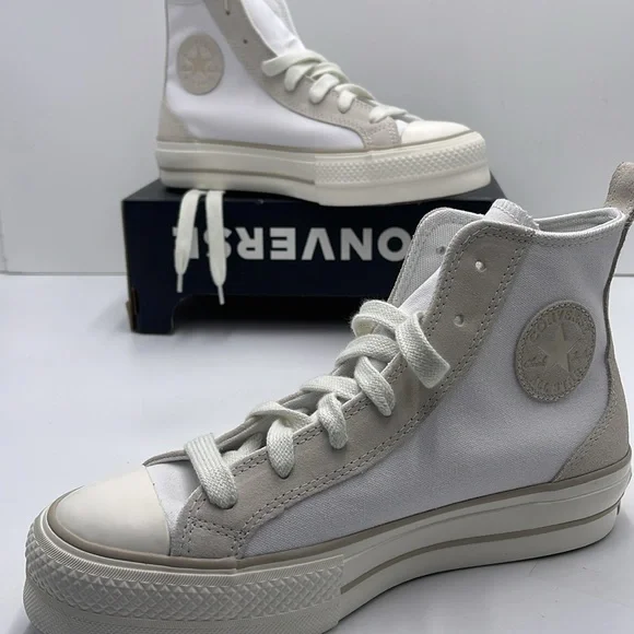 Converse WMNS CTAS LIFT HI
WHITE/VAPOROUS GRAY/LIGHT GOLD A09774C Platforms Snkr - Picture 13 of 16